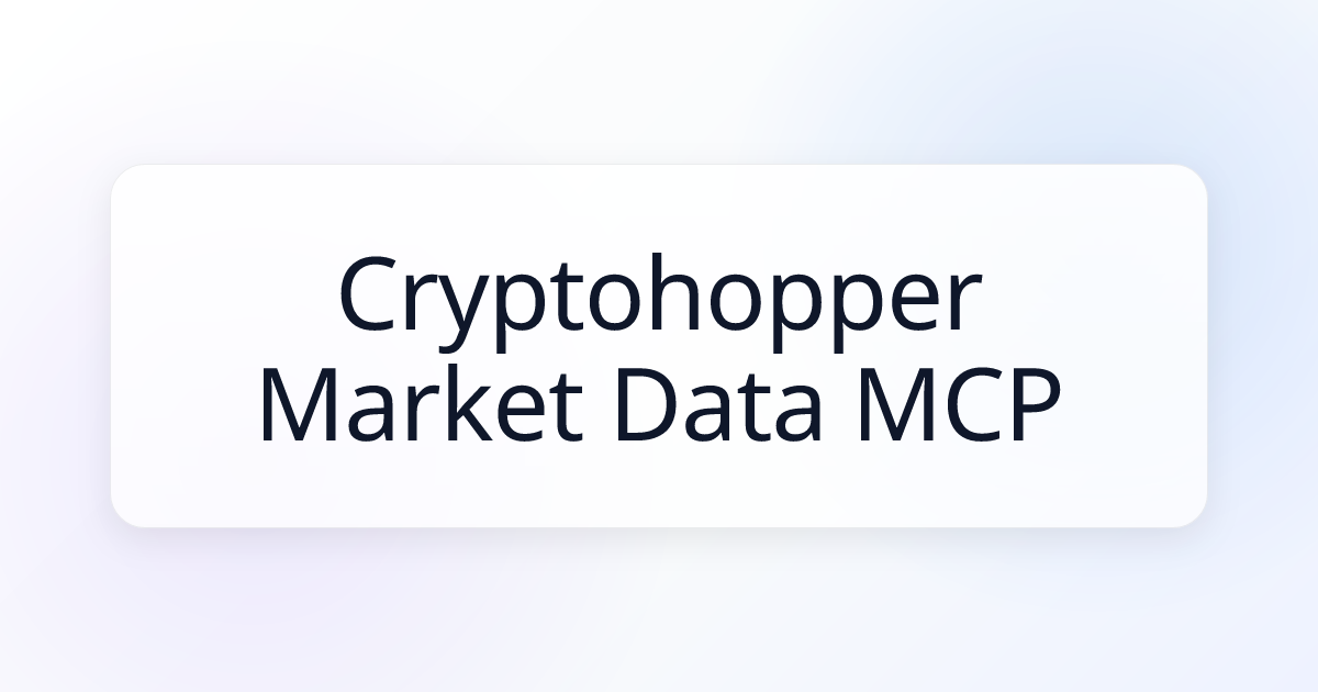 Cryptohopper Market Analyzer