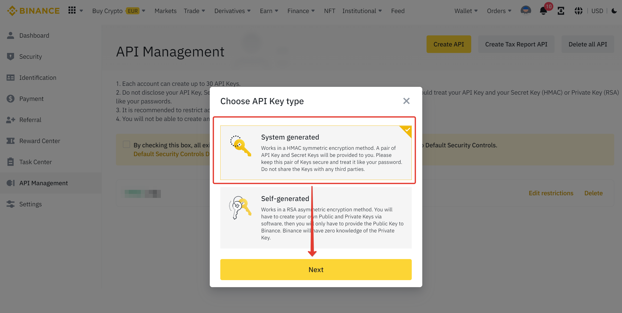 secure crypto API key storage