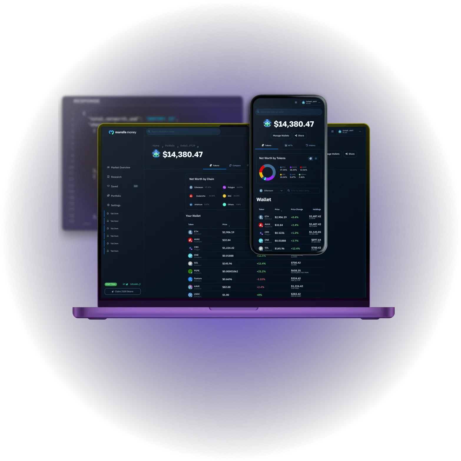 Moralis Money AI trading bot interface