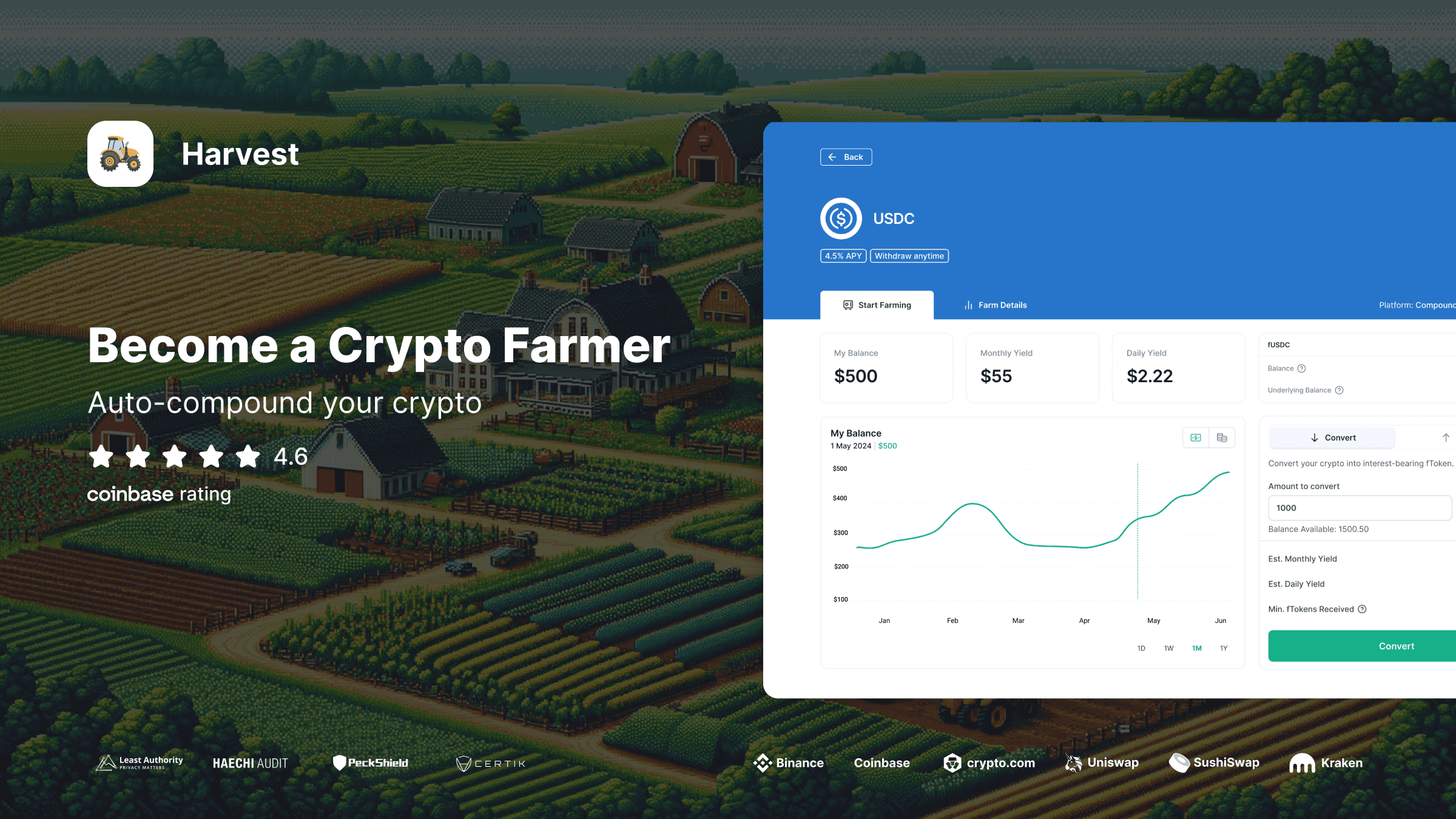 Harvest Finance Smart Vaults logo